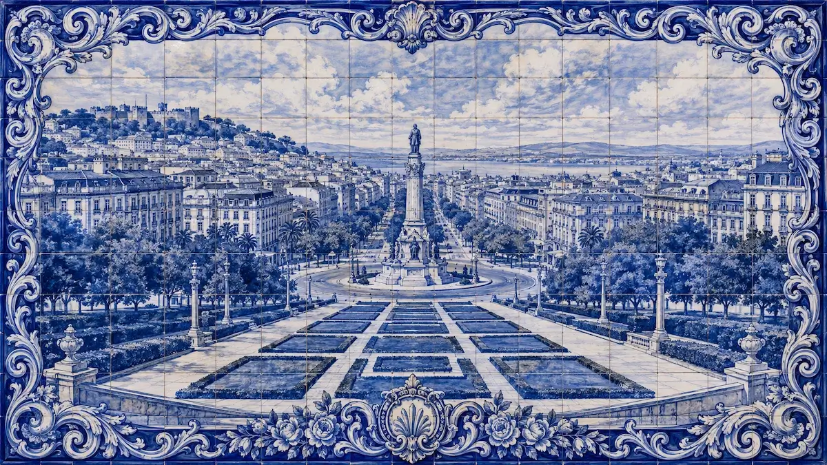 marques de pombal em azulejos